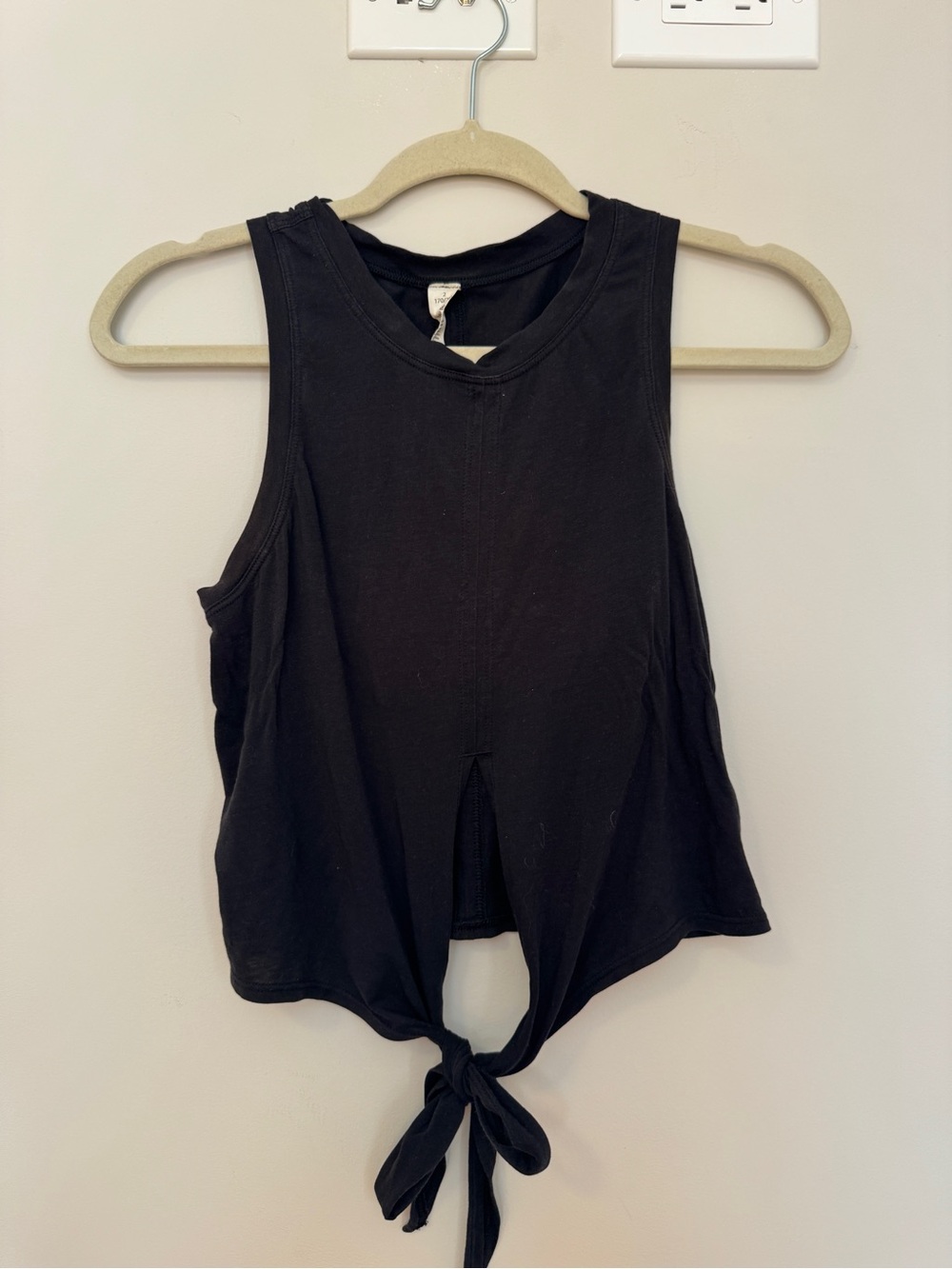 Lululemon Black Tie-Front Tank Top